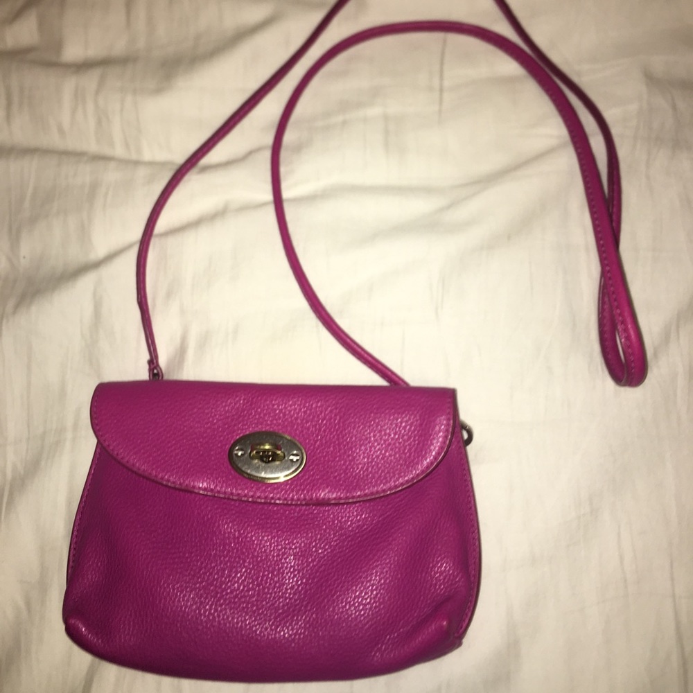Brand New Fossil Fuchsia Crossbody Bag